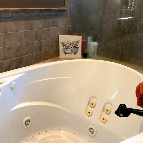 Floral bathtub canvas - Picture 1 of 3